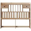 vidaXL Kopfteil mit Stauraum 135 cm Massivholz Kiefer