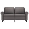 vidaXL 2-Sitzer-Sofa Grau 120 cm Kunstleder