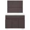 vidaXL Boxspringbett mit Matratze Dunkelbraun 90x200 cm Stoff