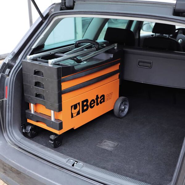 Beta Tools Klappbarer Werkzeugwagen C27S-O Orange Stahl 027000201
