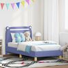 vidaXL Kinderbettgestell mit Kopfteil Jeans blau 80 x 160 cm Stoff