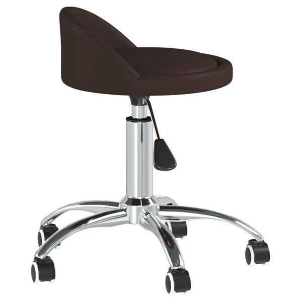 vidaXL Esszimmerst&uuml;hle 4 Stk. Drehbar Braun Kunstleder
