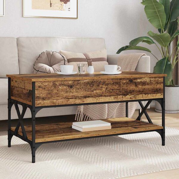 vidaXL Couchtisch Altholz 100 x 50 x 50 cm Holzwerkstoff