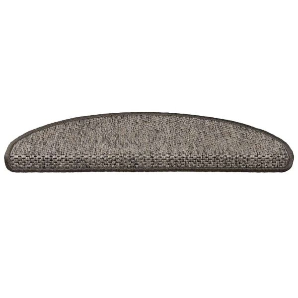 vidaXL Treppenmatten Selbstklebend Sisal 15 Stk. 65x21x4 cm Anthrazit