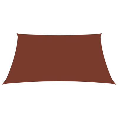 vidaXL Sonnensegel Oxford-Gewebe Rechteckig 3,5x4,5 m Terrakotta-Rot