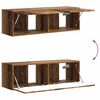 vidaXL TV-Wandregal-Set Wandmontiert 6 pcs Altholz