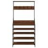 vidaXL Kleiderst&auml;nder mit Schuhablage Braun Eiche-Optik 90x34x184 cm
