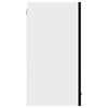 vidaXL H&auml;ngeschrank Lyon Schwarz Eichen-Optik 60 x 31 x 60 cm