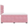 vidaXL Boxspringbett mit Matratze Rosa 120x200 cm Samt