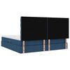 vidaXL Aufbewahrungsbett mit Matratze Blau 200 x 200 cm Polyester