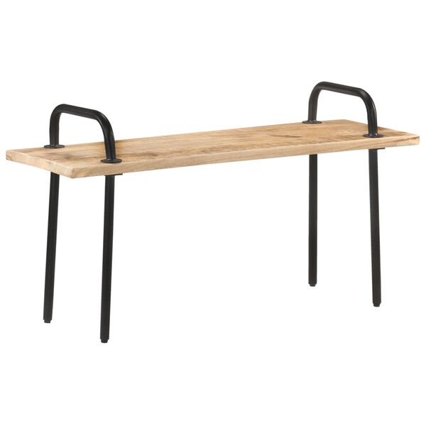 vidaXL Sitzbank 110 cm Raues Mangoholz