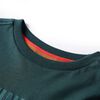 Kinder-Langarmshirt Dunkelgr&uuml;n 128
