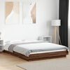 vidaXL Bettgestell Braun Eichen-Optik 135x190 cm Holzwerkstoff
