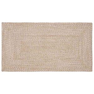 vidaXL Bereichsteppich Nat&uuml;rlich und Wei&szlig; 60 x 110 cm Jute