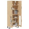 vidaXL Highboard Sonoma-Eiche 69,5x34x180 cm Holzwerkstoff