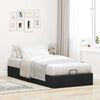 vidaXL Ottoman-Bett ohne Matratze Schwarz 100x200 cm Stoff