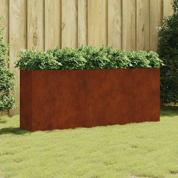 vidaXL Hochbeet 200x40x80 cm Cortenstahl