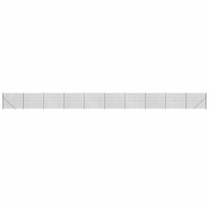 vidaXL Maschendrahtzaun mit Bodenflansch Anthrazit 1,4x25 m