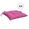 vidaXL Stuhlkissen 4 Stk. Rosa 50x50x7 cm Oxford-Gewebe