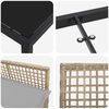 vidaXL Garten Essgruppe mit Kissen 3 pcs Beige Poly-Rattan