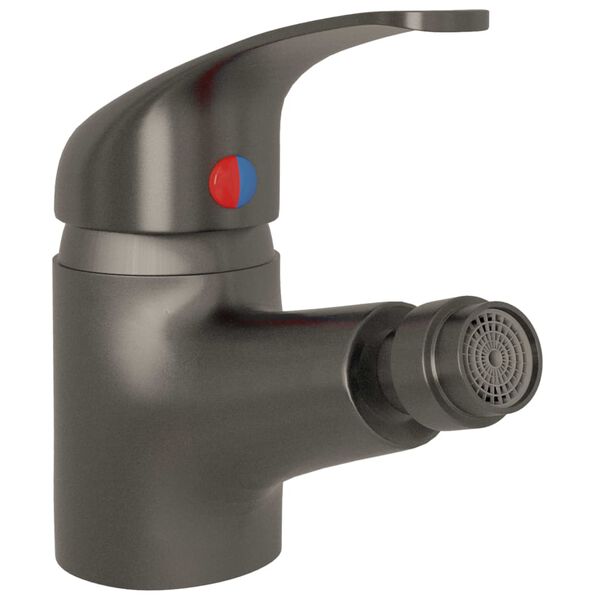 vidaXL Badezimmer Bidet Mischbatterie Grau 13x12 cm