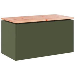 vidaXL Gartenbank Olive Gr&uuml;n 80 x 40 x 43 cm