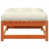 vidaXL Gartenhocker mit Kissen Wachsbraun Massivholz Kiefer