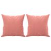 vidaXL 3-Sitzer-Sofa mit Kissen Rosa 180 cm Samt