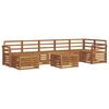 vidaXL Sofagarnituren 8 pcs Natur Massivholz Akazie