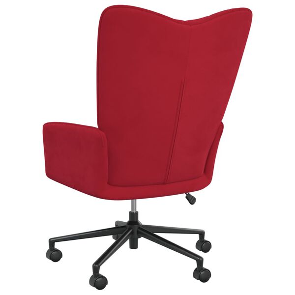 vidaXL Relaxsessel Weinrot Samt