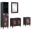 vidaXL Badezimmerschrank-Set 4 stk. 62 x 33 x 58 cm Massivholz Mango