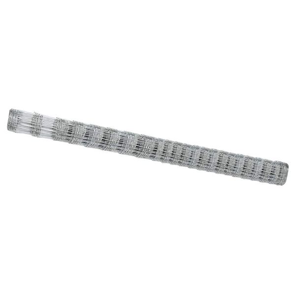 vidaXL Feldzaun Silber 25 x 1,6 m Verzinkter Stahl