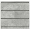 vidaXL Sideboard Betongrau 80x35x76 cm Holzwerkstoff