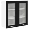 vidaXL H&auml;ngeschrank Schwarz Eichen-Optik 80 x 31 x 80 cm Holzwerkstoff
