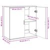 vidaXL Sideboards 2 Stk. Grau Sonoma 79x38x80 cm Holzwerkstoff