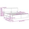 vidaXL Bettrahmen Braun Eichen-Optik 200 x 200 cm Holzwerkstoff