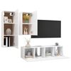 vidaXL 4-tlg. TV-Schrank-Set Wei&szlig; Holzwerkstoff