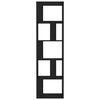 vidaXL B&uuml;cherregal/Raumteiler Schwarz 45x24x159 cm Holzwerkstoff