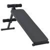 vidaXL Sitzbank Schwarz 124 x 33,5 x 55 cm Pulverbeschichteter Stahl