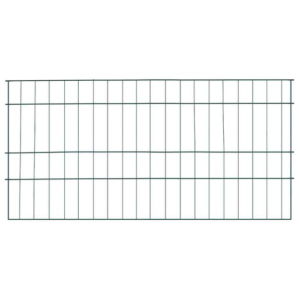 vidaXL Teichzaun Set 5 pcs Gr&uuml;n 100 x 50 cm Stahl