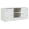 vidaXL TV-Schrank Wei&szlig; 99x39x44 cm Stahl