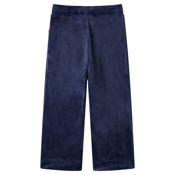 Kinderhose Samt Dunkelblau 140