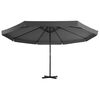 vidaXL Sonnenschirm mit Aluminium-Mast 500 cm Anthrazit
