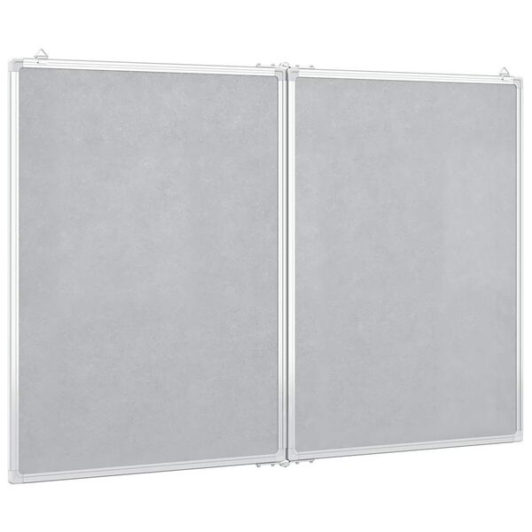 vidaXL Magnetisches Whiteboard Klappbar 120x80x1,7 cm Aluminium