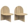 vidaXL Nachttisch 2 pcs Sonoma-Eiche 48 x 49 x 65 cm Holzwerkstoff