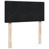 vidaXL Boxspringbett mit Matratze Schwarz 80x200 cm Samt
