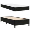 vidaXL Bettrahmen mit Matratze Schwarz 90 x 190 cm Stoff