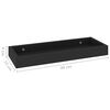 vidaXL Loggia Wandregale 2 Stk. Schwarz 40x15x4 cm MDF