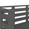 vidaXL Gartenbank Grau 111,5x53x71 cm Massivholz Kiefer