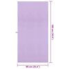 vidaXL Sporthandt&uuml;cher 2 pcs Lila 180 x 90 cm Polyester und Polyamid